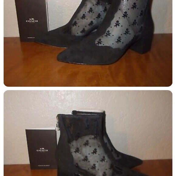Coach Skyler Ankle Bootie with Tea Rose Mesh size 5 - Picture 8 of 8